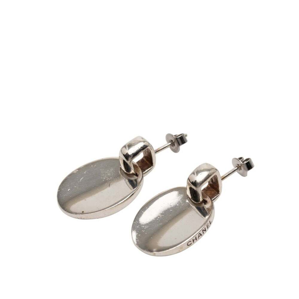 CHANEL Authentic Silver Earrings - Picture 2 of 4